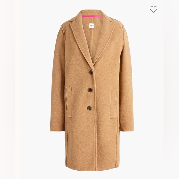 J. Crew Factory Boiled Wool-blend Topcoat in Heather Acorn. - Picture 3 of 11